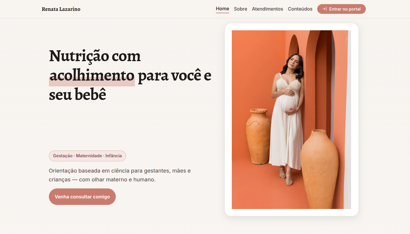 Preview do site nutrirenata.com